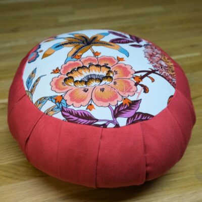 zafu Kapok Hoali by VH corail et imprimé thevenon Jacobine coté